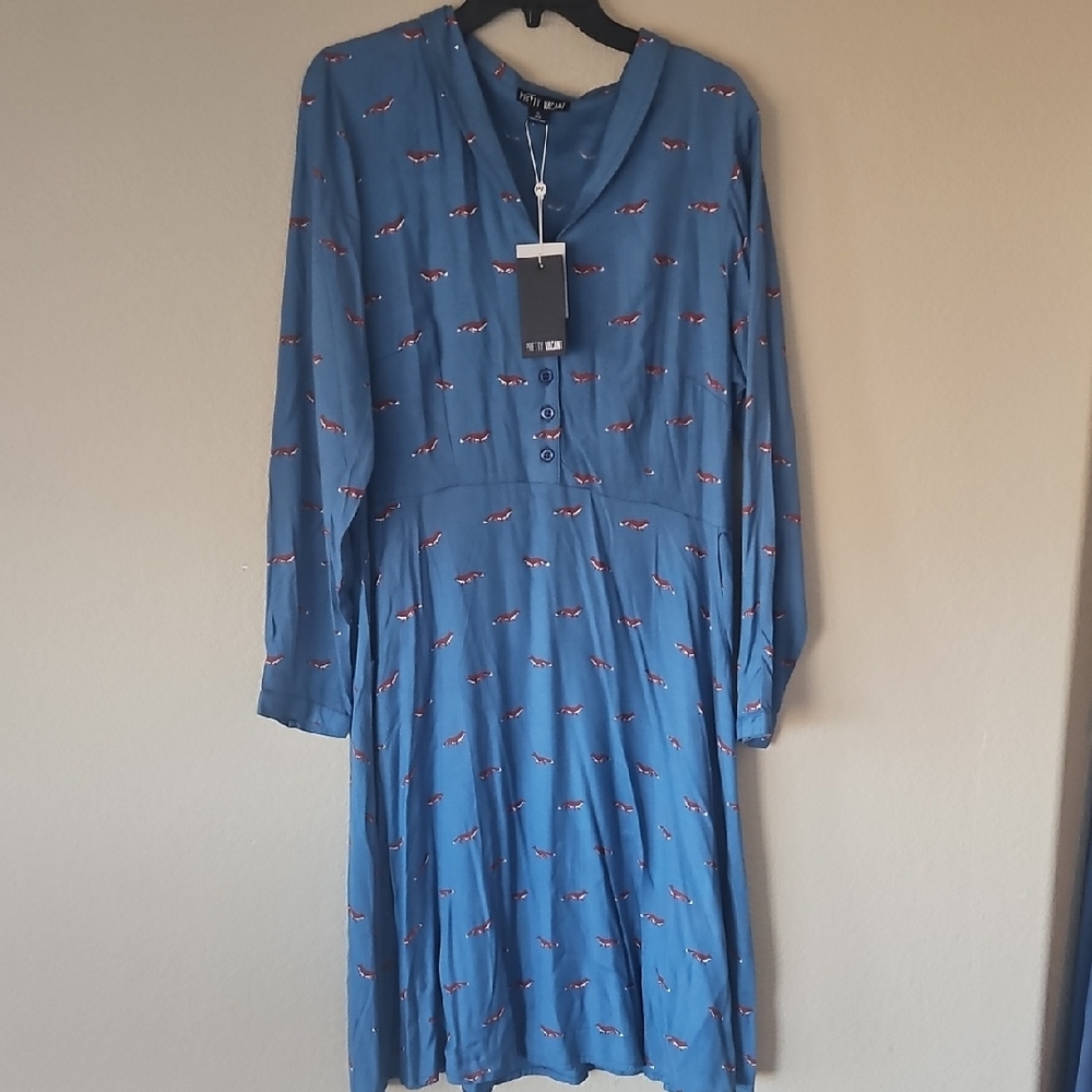 NWT XL Pretty Vacant‎ Fox Dress